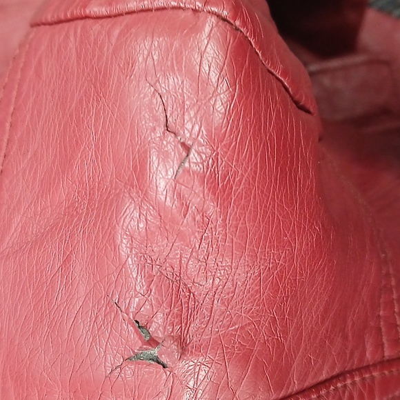 Red KUT from the Kloth vegan leather jacket. Size Large. New - Picture 7 of 7